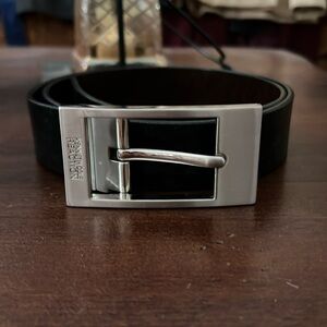 Belt Reversible Silver Buckle Black/Brown EUC 34” Kenneth Cole Reaction